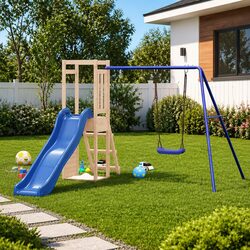 Wooden Outdoor Playset Specifications and Features