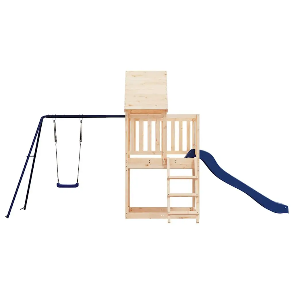 Wooden Outdoor Playset Climbing Frame Swing Slide Sandbox Garden 90 cm