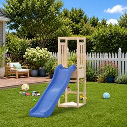 Wooden Playset Specifications: Climbing Frame, Slide, Sandbox