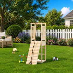 Specifications of Wooden Playhouse with Climbing Wall