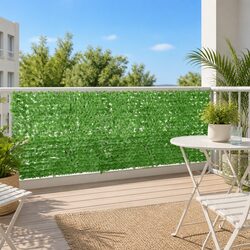 Balcony Privacy Screen Specifications: Green Leaves 400x100cm