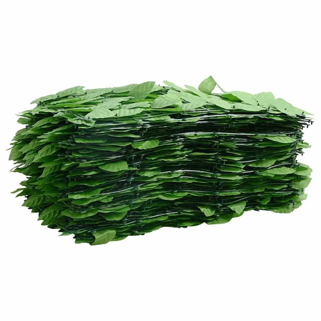 Balcony Privacy Screen Green Leaves 400x100cm Outdoor Terrace Garden Shade Panel