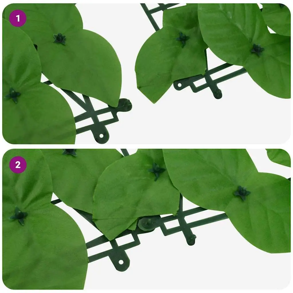 Privacy Screen Balcony Garden Outdoor 400x150 cm Green Leaves Fence Decoration