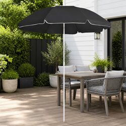 Garden Parasol Specifications: Anthracite 180cm Shade Umbrella