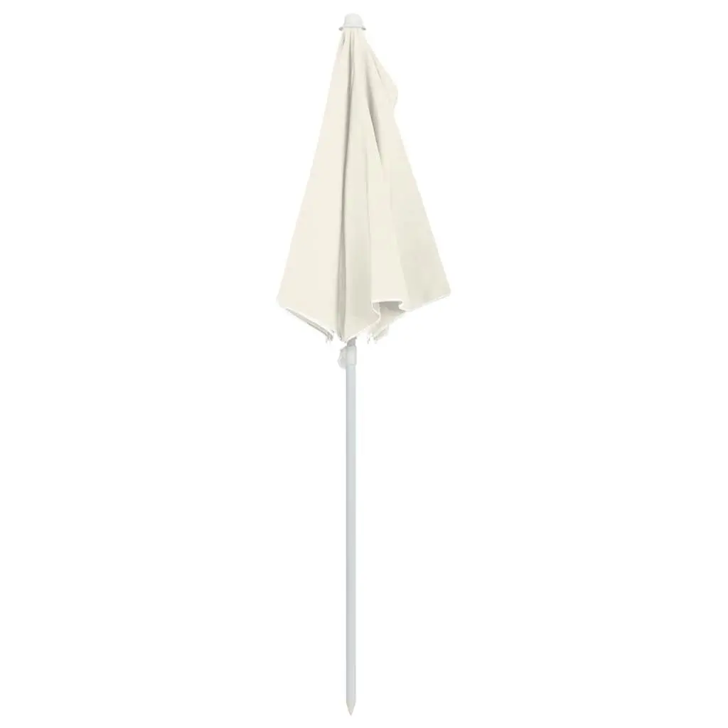 Half Round Garden Parasol Outdoor Shade Sunshade UV Protective Easy Open Close