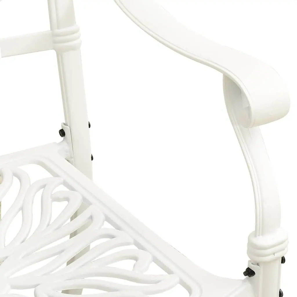 Outdoor Chairs 2 Piece Set Garden Dining Seating Patio Furniture White Armchair