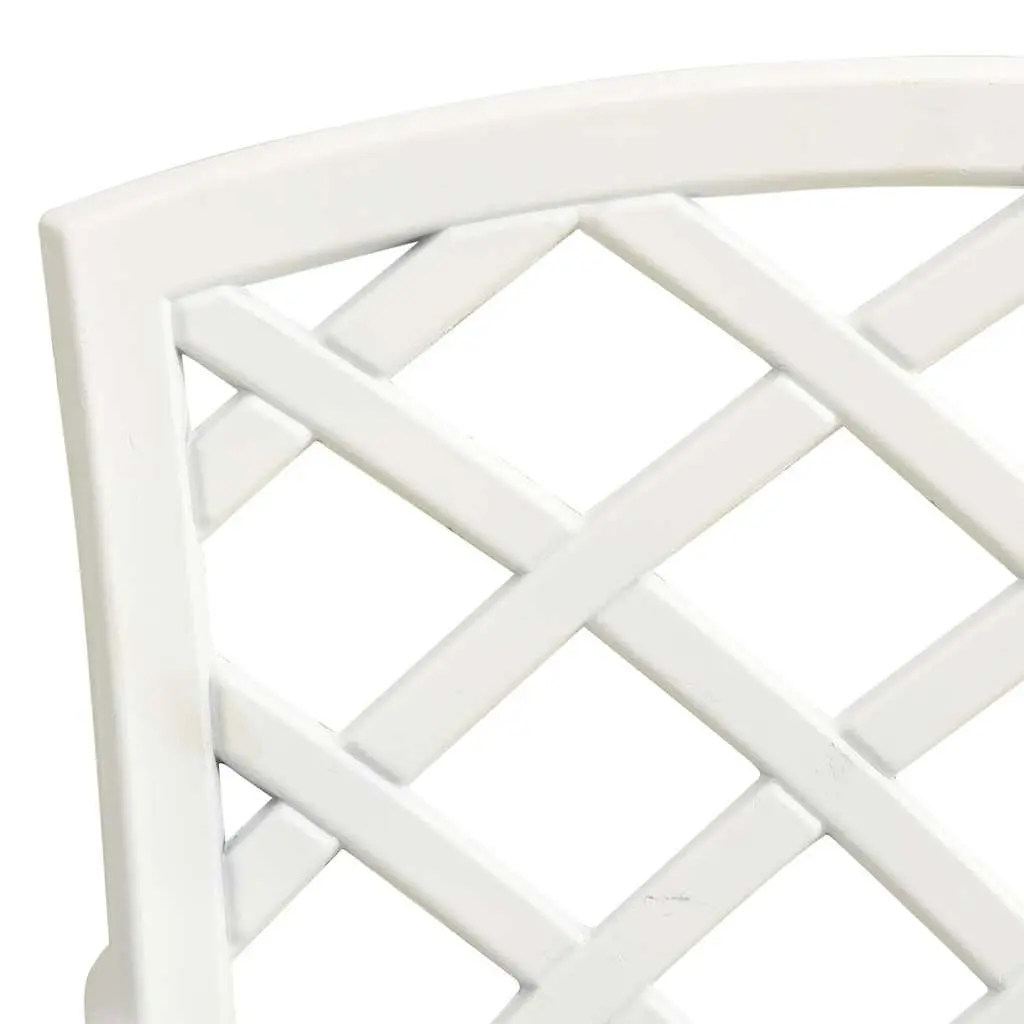 Outdoor Dining Chairs Set 4 Pcs Garden Seating White