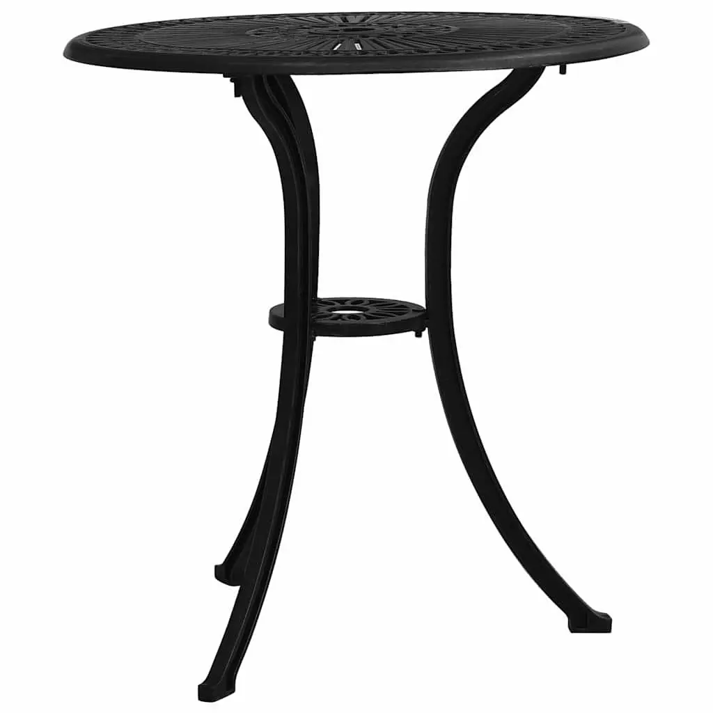 Garden Table Outdoor Patio Furniture Black 62 x 62 x 65 cm