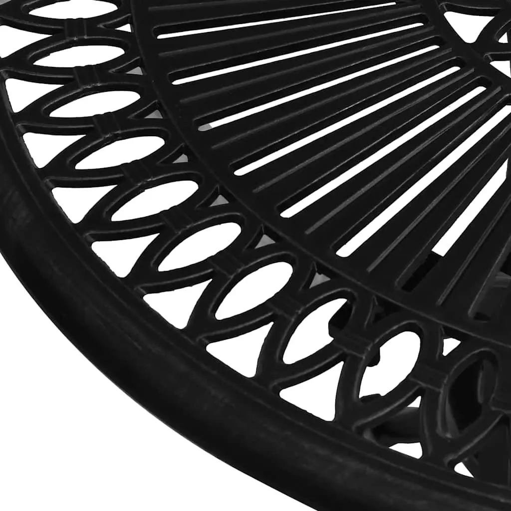 Garden Table Outdoor Patio Furniture Black 62 x 62 x 65 cm