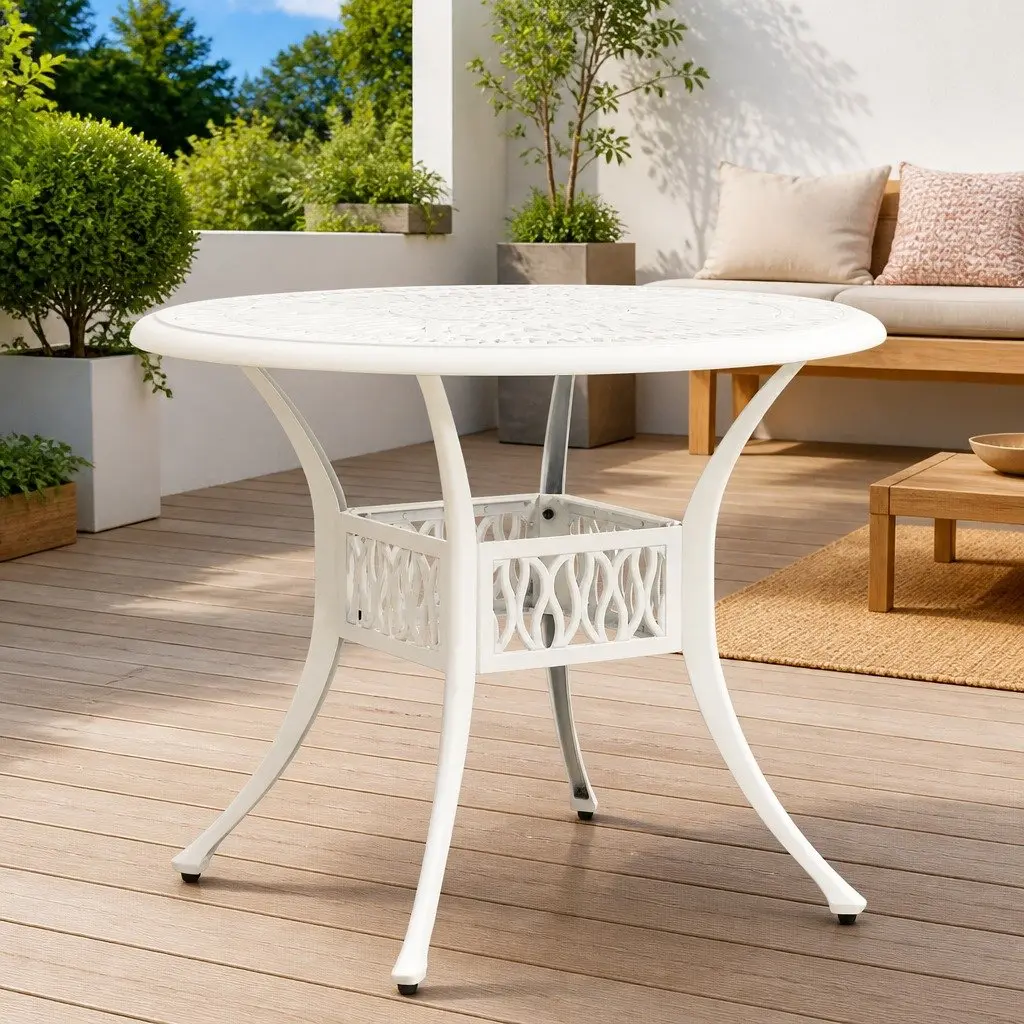 Garden Table Outdoor Patio Furniture Square 90x90x74cm