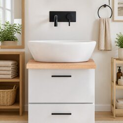 Dimensions & Specs: 40x60x4 cm Solid Oak Countertop