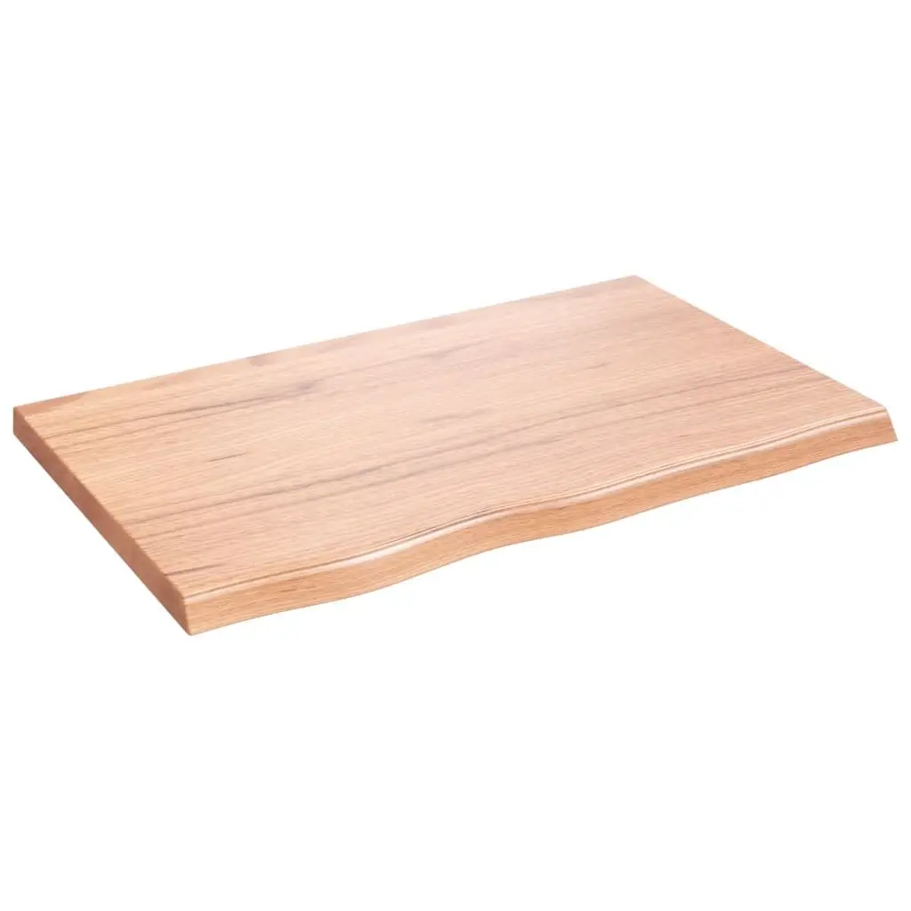 Bathroom Countertop Brown Solid Wood 80x50x4 cm Worktop Vanity Top Surface