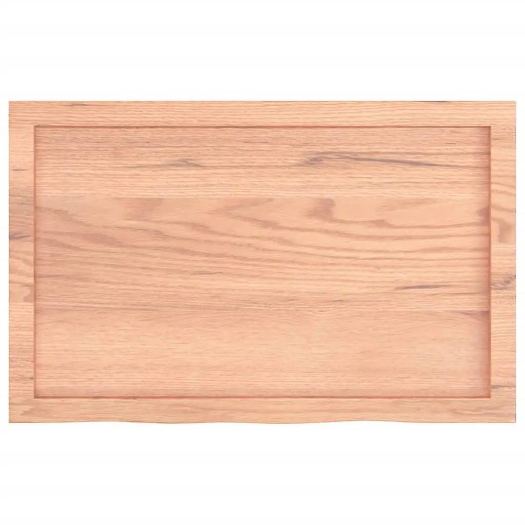 Bathroom Countertop Brown Solid Wood 80x50x4 cm Worktop Vanity Top Surface