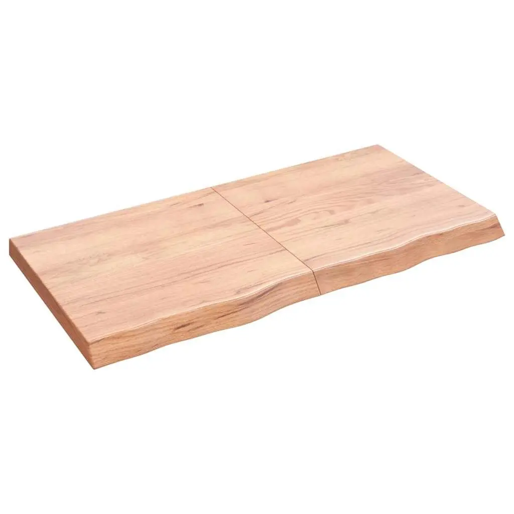 Bathroom Countertop Worktop Vanity Top Brown Solid Wood 120x60x6cm Folding