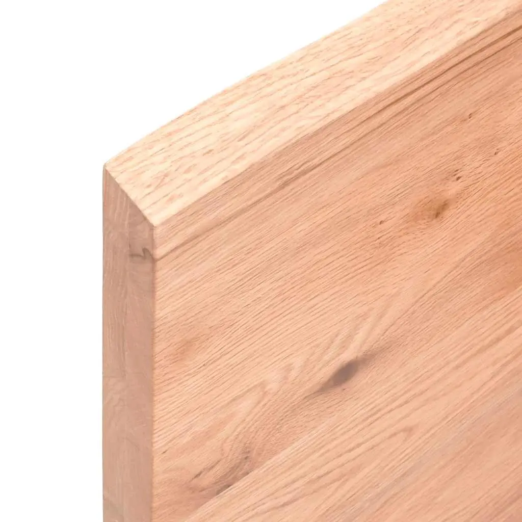 Bathroom Countertop 140x50x4cm Solid Oak Wood
