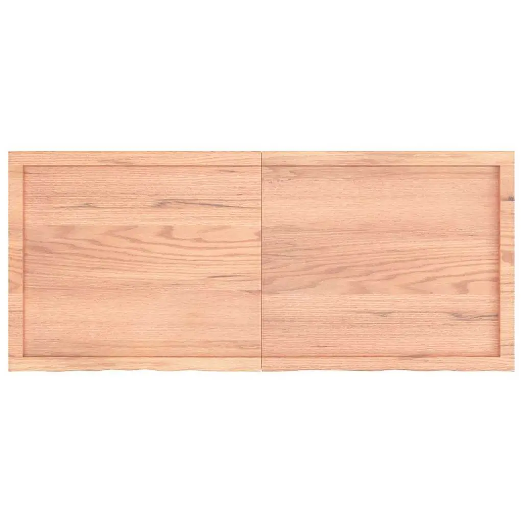 Bathroom Countertop 140x60cm Solid Oak Wood Vanity Top Brown