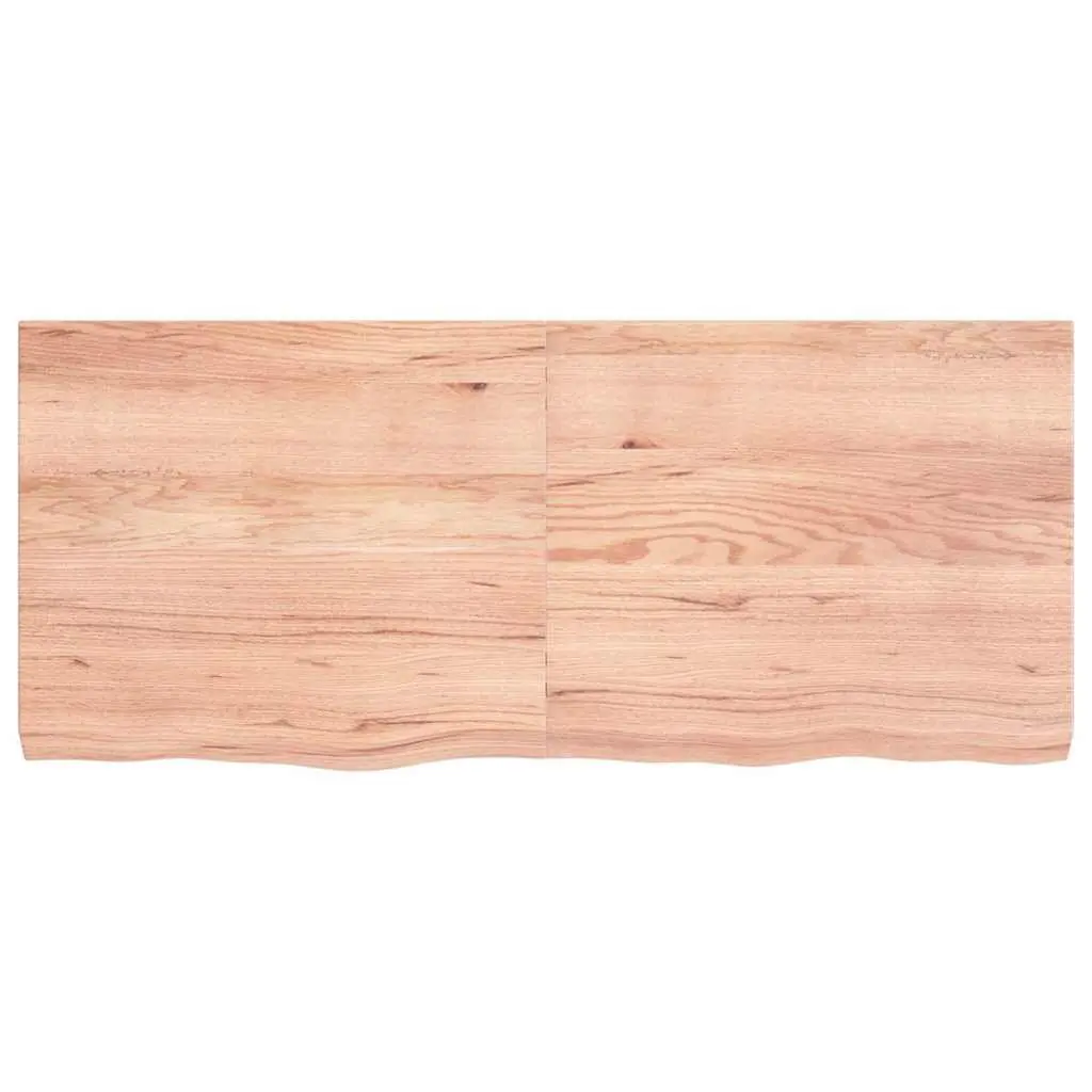 Bathroom Countertop 140x60cm Solid Oak Wood Vanity Top Brown