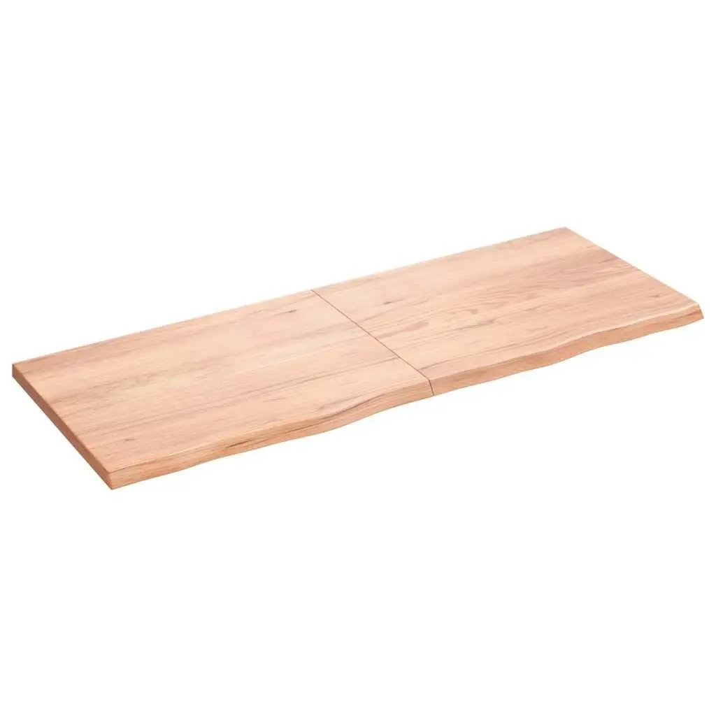 Bathroom Countertop Solid Oak Wood Brown 160x60x4 cm Treated Worktop Vanity