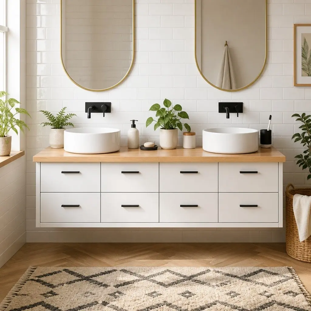 Bathroom Worktop Solid Oak 180 x 60 cm, Varnished