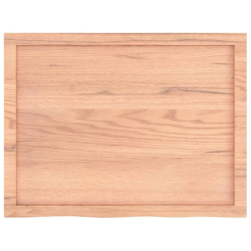 Solid Oak Tabletop 80x60x6 cm