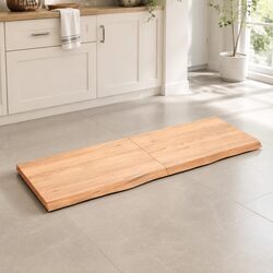 140x50cm Oak Wood Table Top – Live Edge Design
