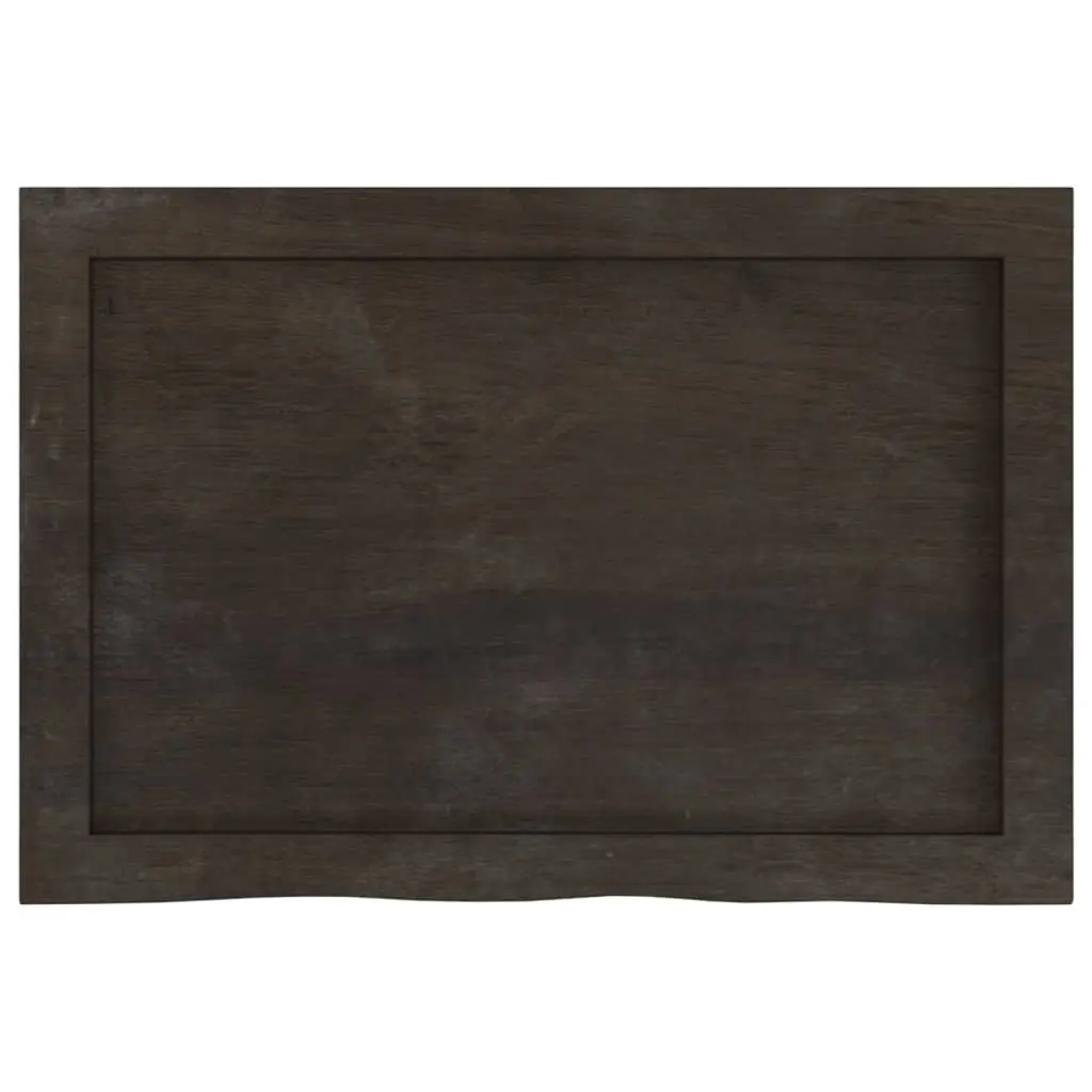 Dark Brown Solid Oak Replacement Table Top 60x40 cm