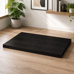 Wooden Table Top Specifications: 60x60x4 cm Dark Brown Oak
