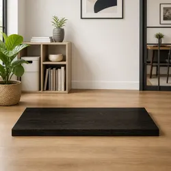 80x60x4 cm Solid Oak Wood Table Top Dark Brown
