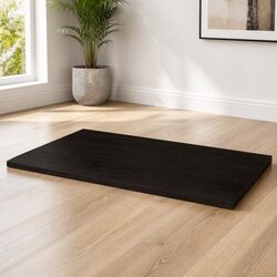 Specifications of Solid Oak Wood Dark Brown Tabletop 100x50x2cm