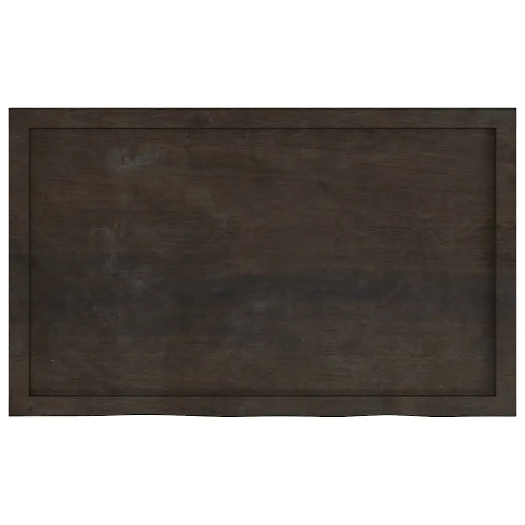 Dark Brown Solid Oak Table Top 100x60x6cm