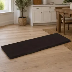 Solid Oak Wood Table Top 140x50cm - Dark Brown Finish