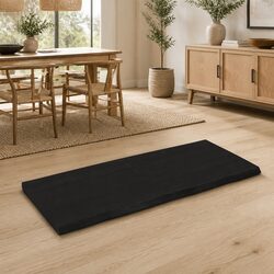 Wooden Table Top 140x60cm Dark Brown Solid Oak Replacement Board DIY Furniture