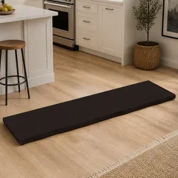 Solid Oak Wood Table Top Specifications - Dark Brown 180x50cm