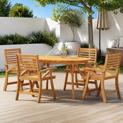 5 Piece Garden Dining Set: Dimensions and Details
