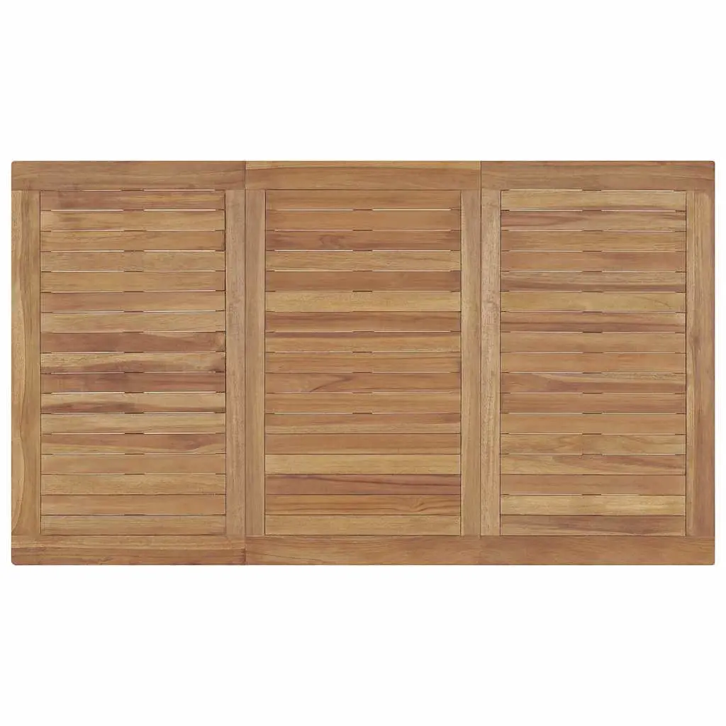 Garden Dining Table Outdoor Use Teak Wood Brown 140x80x77cm