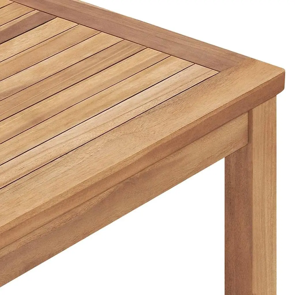 Outdoor Dining Table Garden Patio 160x80cm Solid Teak Wood