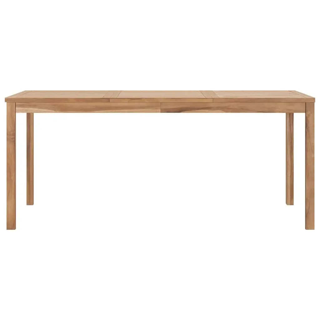 Outdoor Dining Table 180x90x77cm Solid Teak Wood Garden Patio Furniture Brown