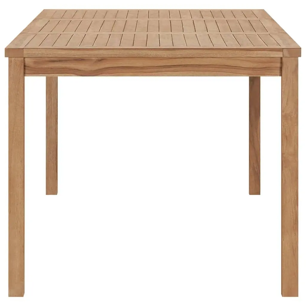 Outdoor Dining Table 180x90x77cm Solid Teak Wood Garden Patio Furniture Brown
