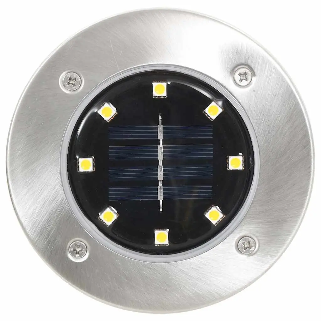 Solar Ground Lights 8 pcs LED RGB Outdoor Garden Patio Path Landscape Lighting
