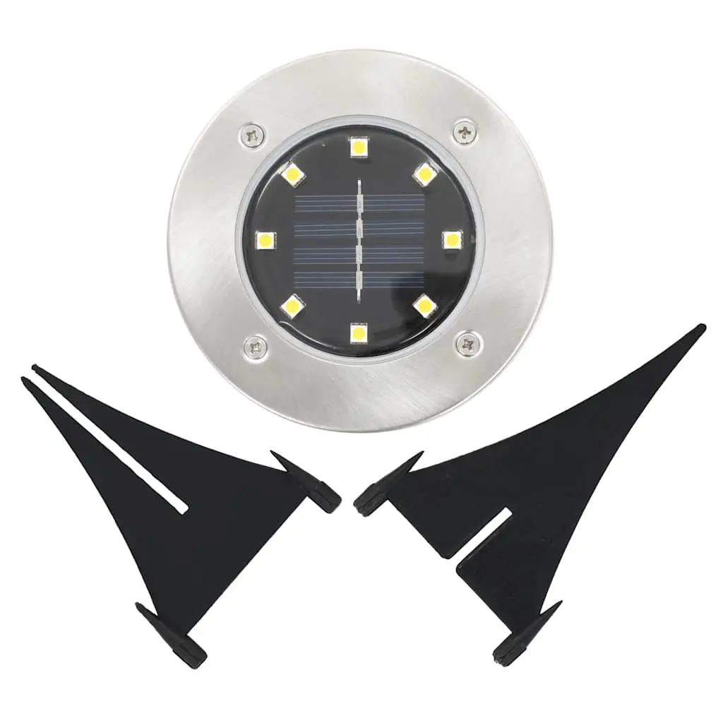 Solar Ground Lights 8 pcs LED RGB Outdoor Garden Patio Path Landscape Lighting