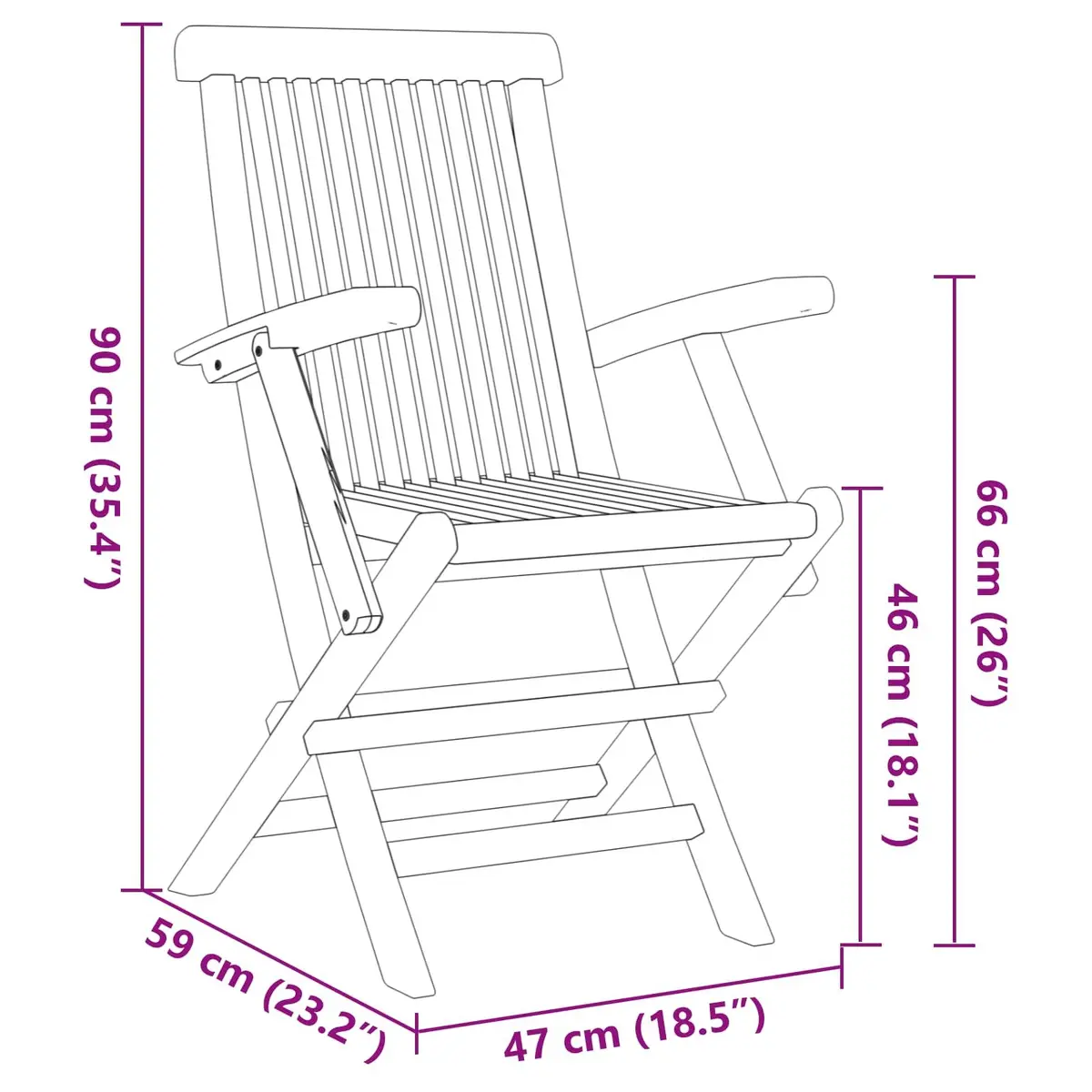 Garden Dining Set Outdoor 7 Piece Brown Teak Wood Table Chairs