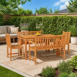 Specifications of 5 Piece Solid Teak Outdoor Dining Set