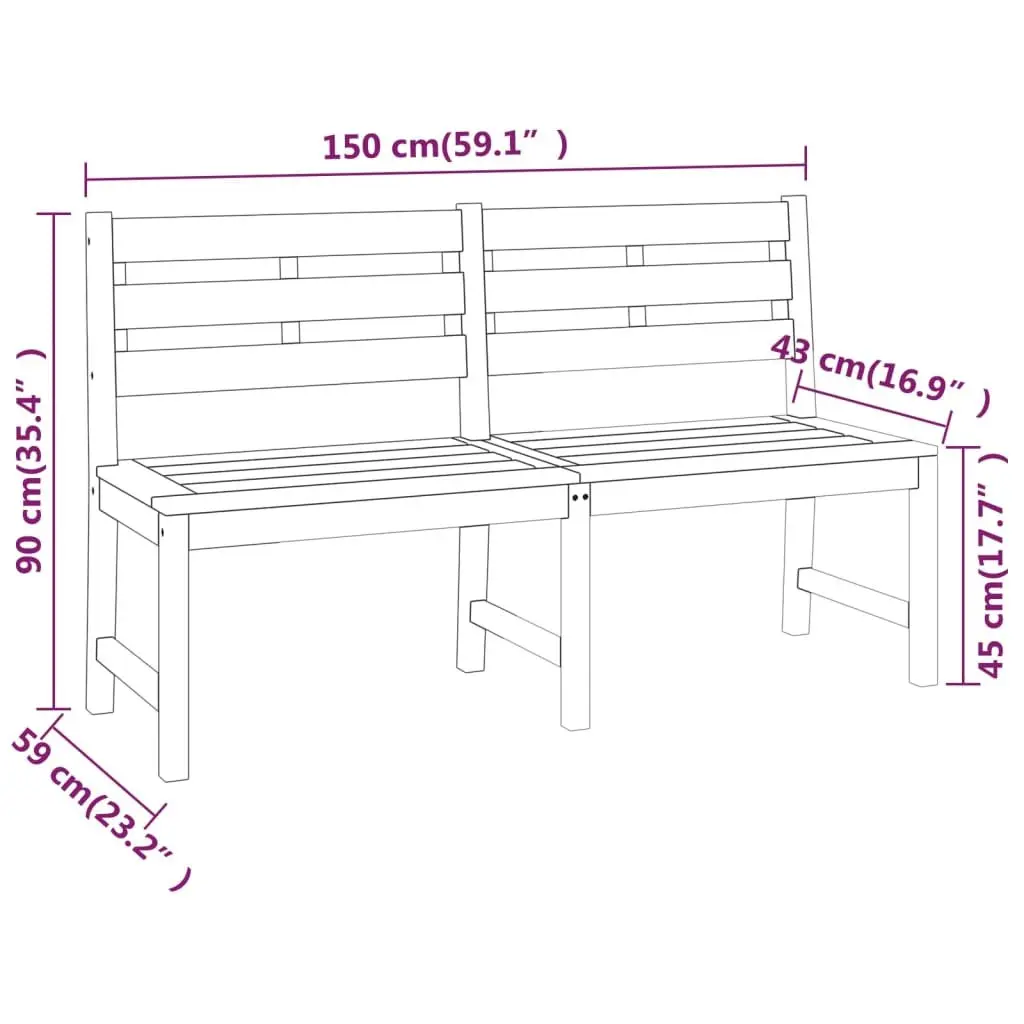 Garden Dining Set Outdoor Furniture 3 Piece Teak Wood Table Benches