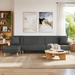 L-Shaped Grey Sofa Bed Specifications: Comfort and Style