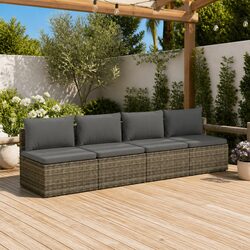 Garden Lounge Set - 4 Pieces of Durable Outdoor Furniture