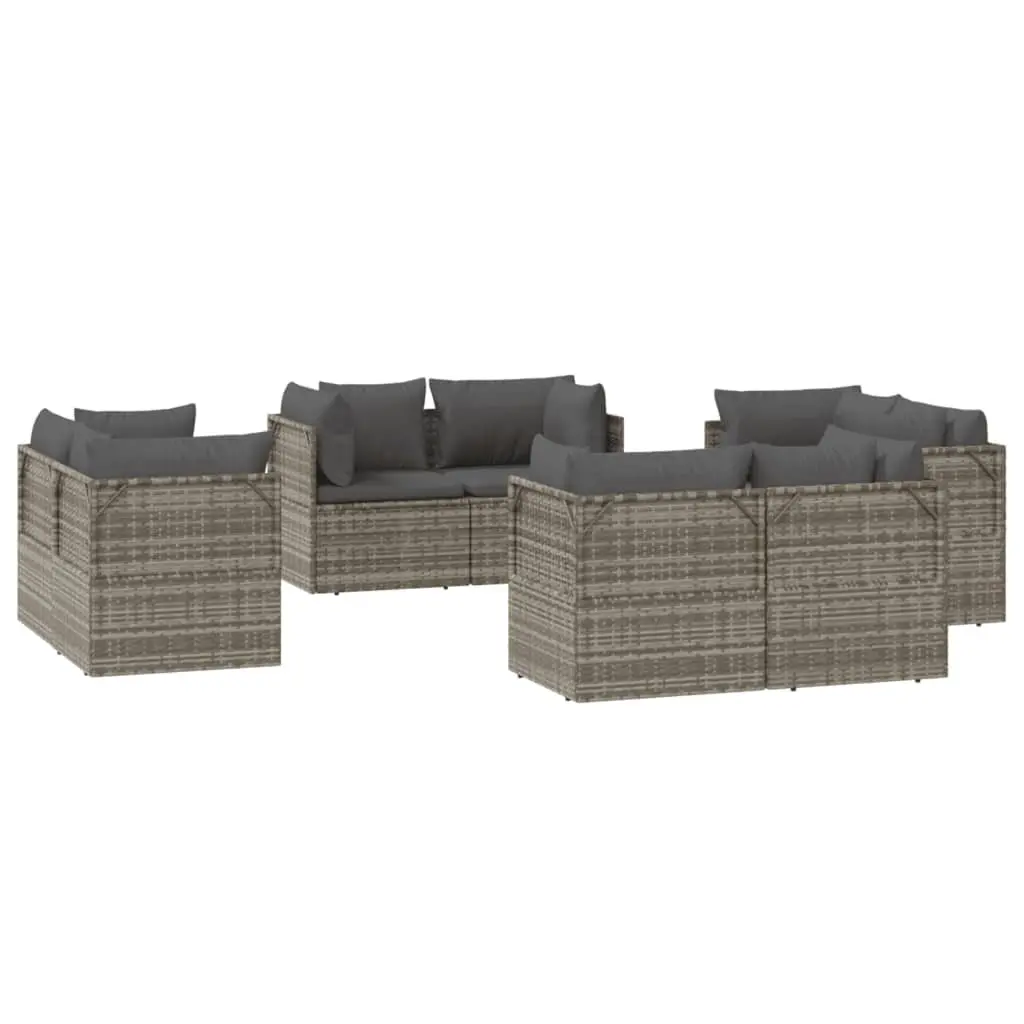Garden Corner Sofas Outdoor Furniture Set 8 Pieces Grey