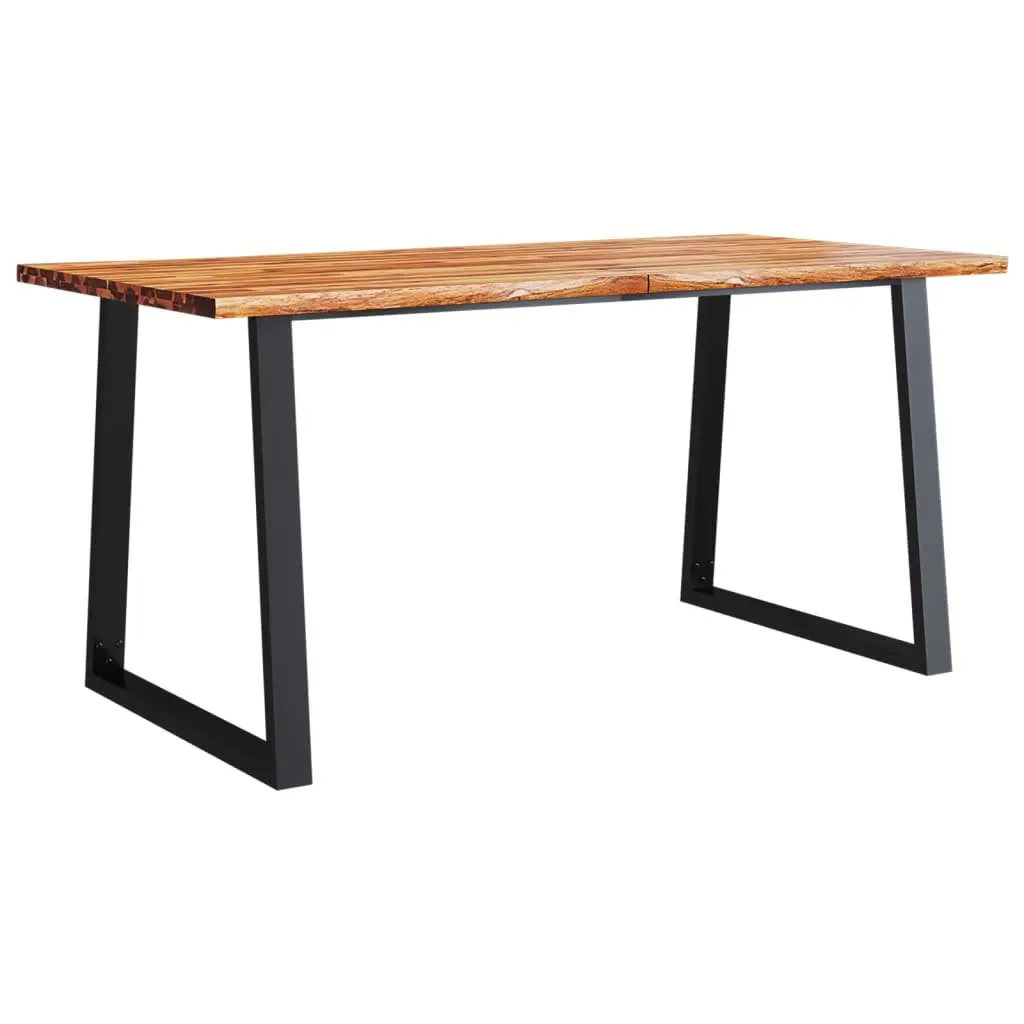 3 Piece Live Edge Acacia Dining Set