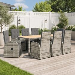 Specifications of Grey Garden Dining Set - 9 Pieces Included