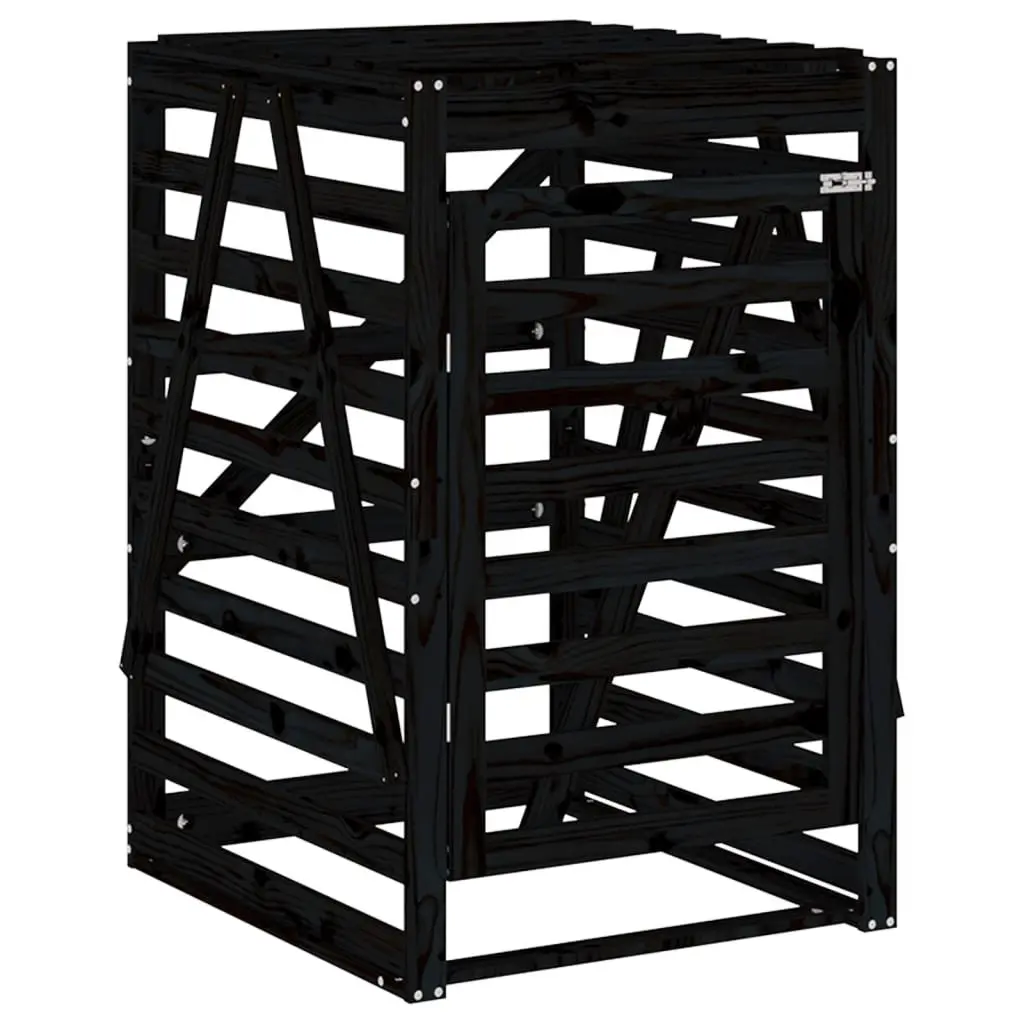 Double Wheelie Bin Storage Unit with Solid Pine Construction