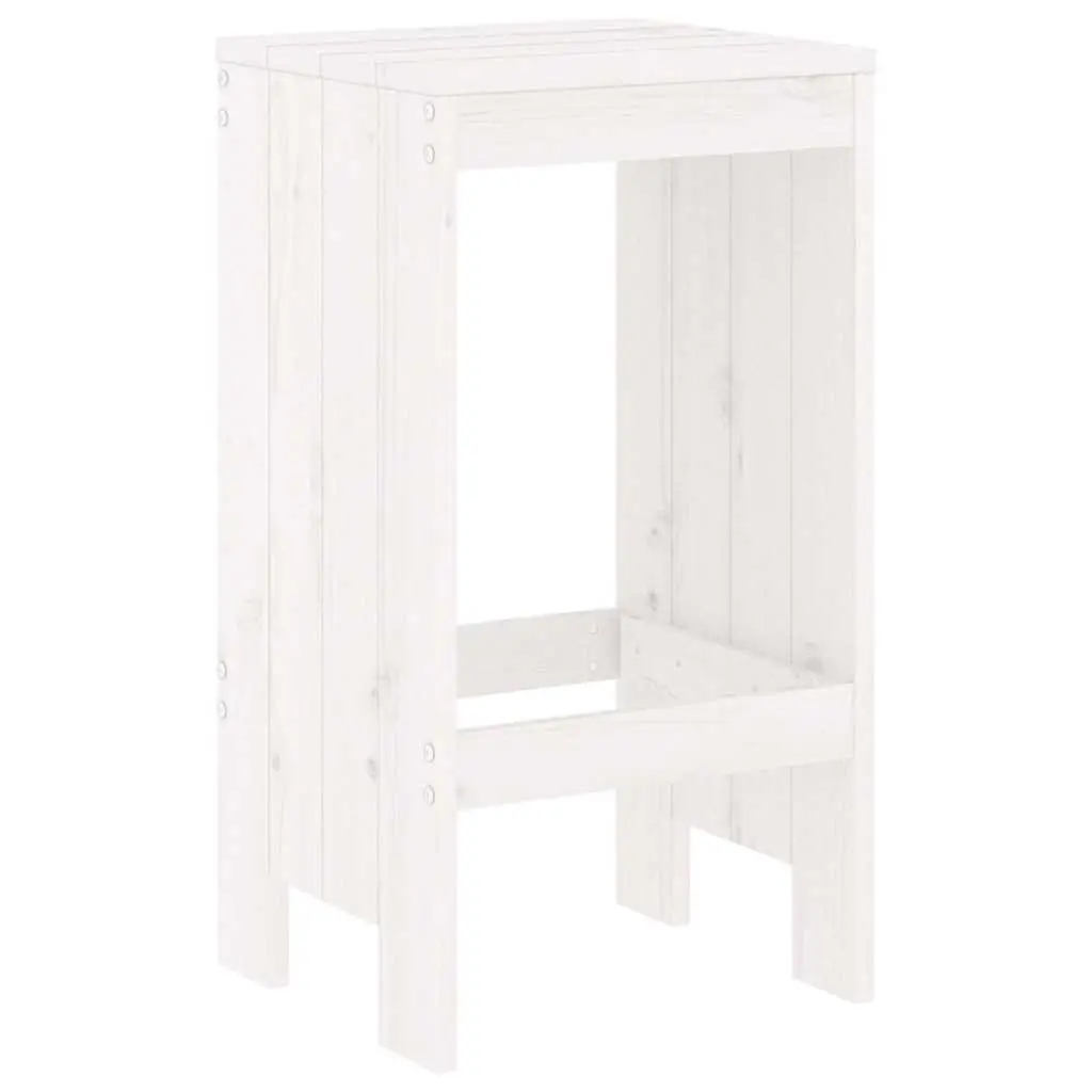 Garden Bar Set 7 Piece Outdoor Furniture Patio Dining Solid Wood Stools